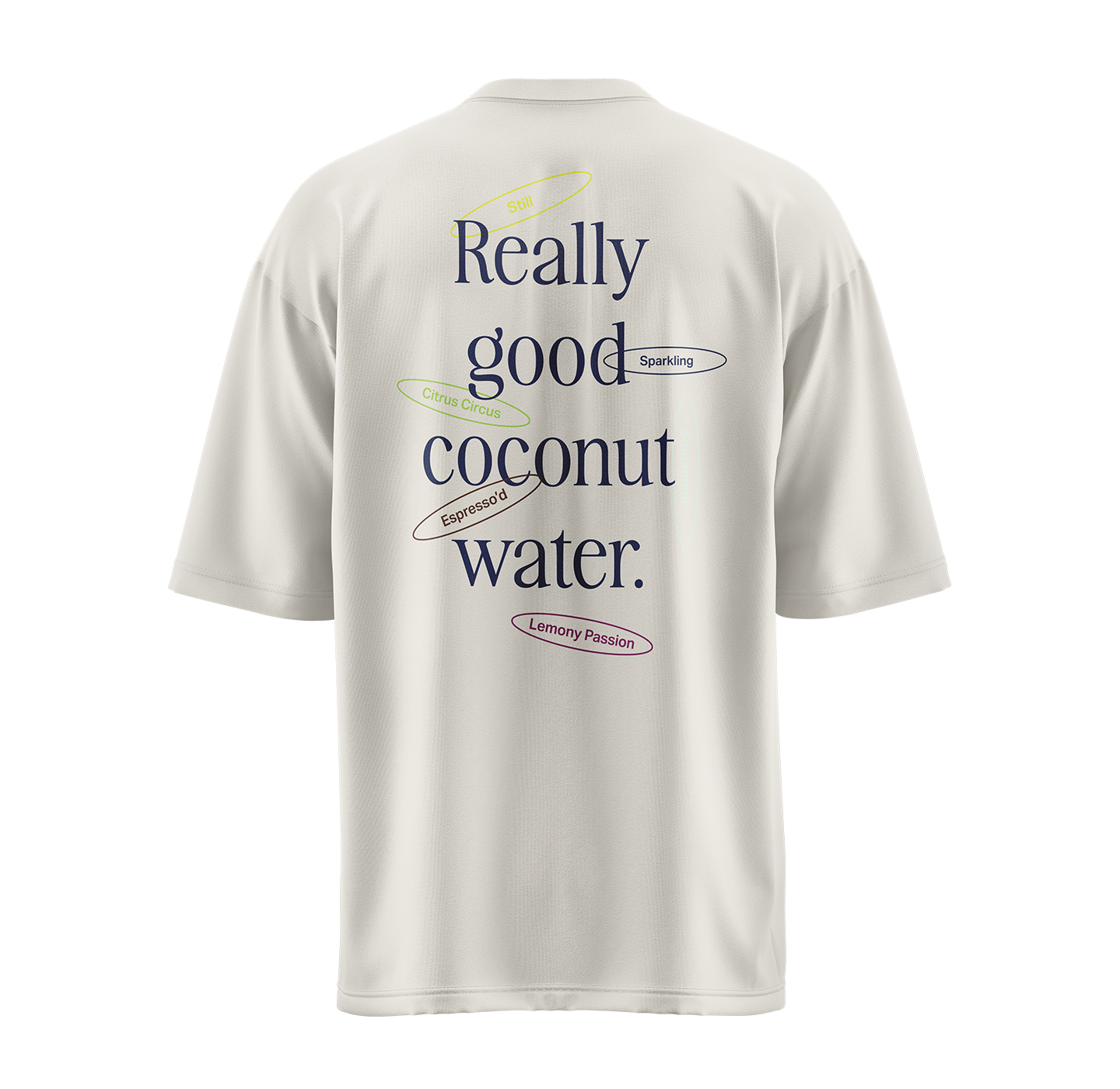 "Really Good Coconut Water" Oversized Faded T-shirt
