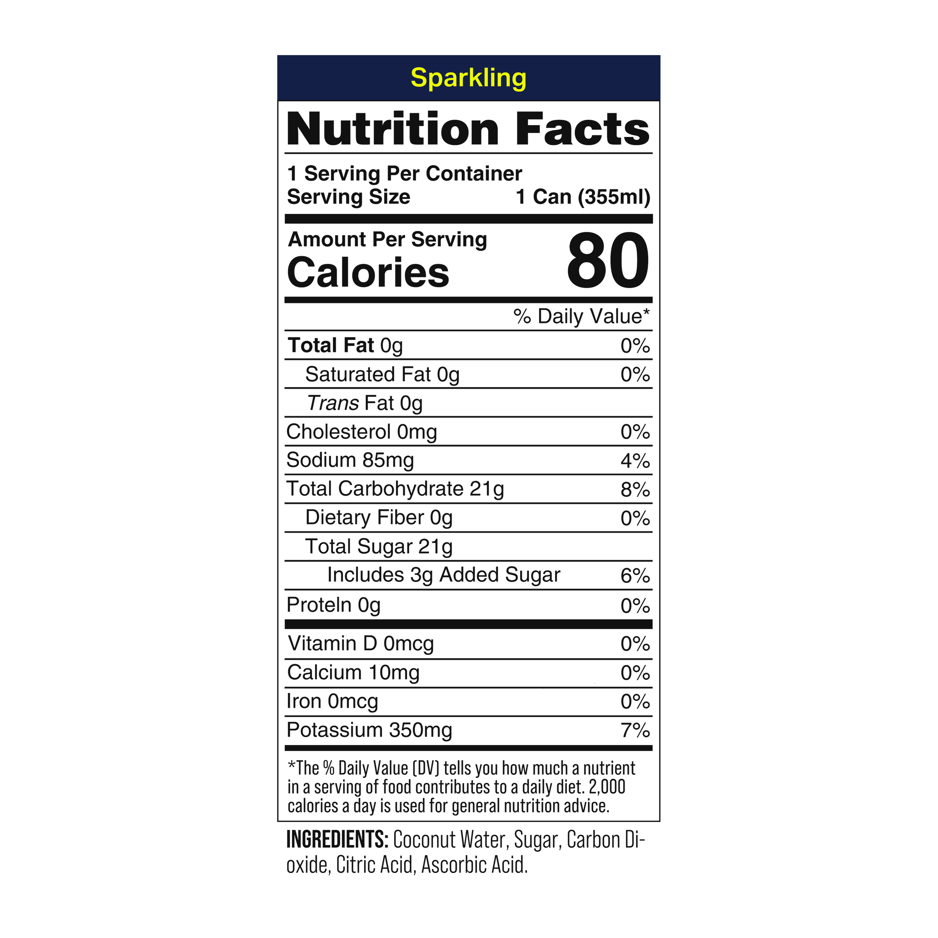 Coaqua Sparkling Coconut Water