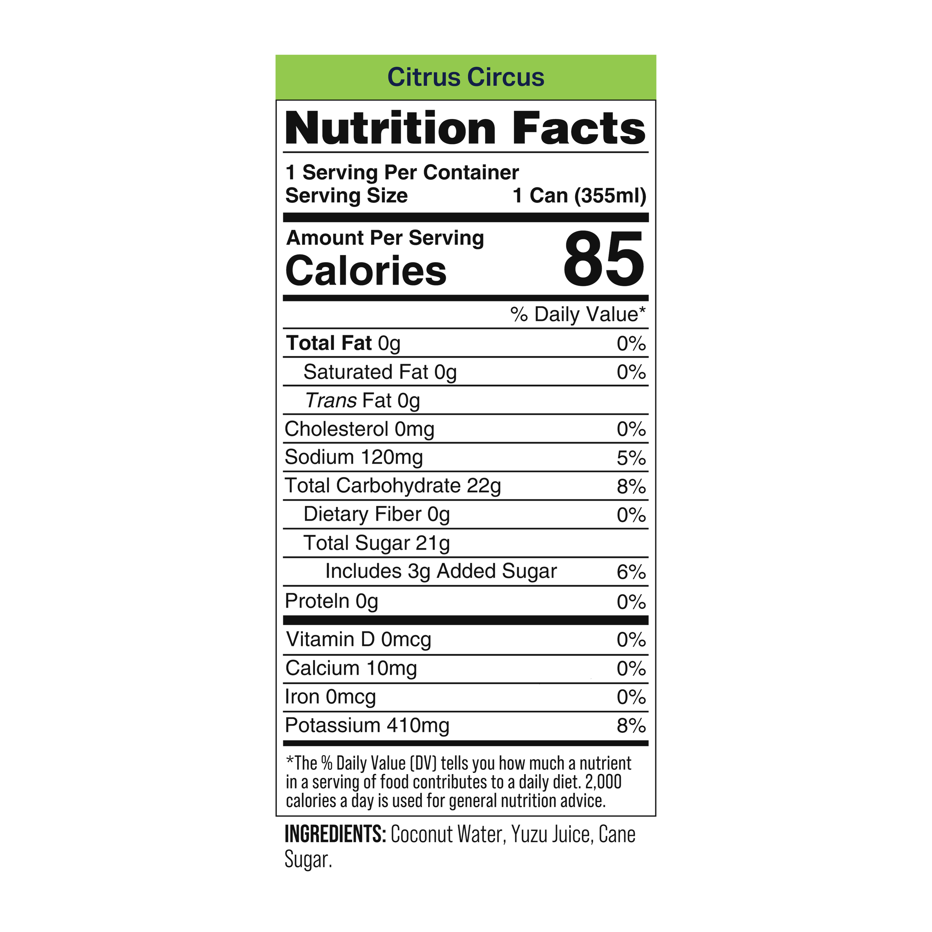 Coaqua Citrus Circus Coconut Water